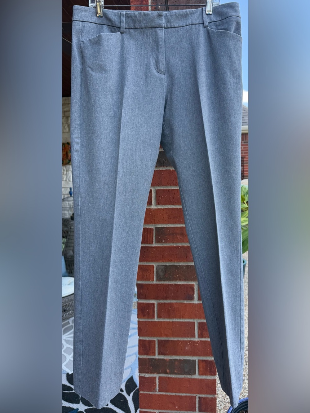 41 Hawthorn Gray Straight Leg Career Pants Women’s